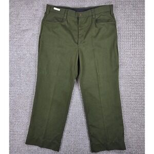 Vintage Deadstock Terry Flame Resistant Aramid Wildland Pants‎ Green 38x30 1986